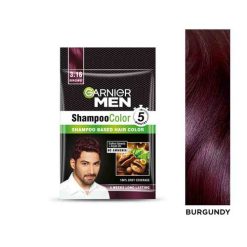 Garnier Men Shampoo Hair Color Shade 3.16 Burgundy Beauty Art Products