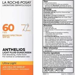 La Roche-Posay Anthelios Ultra Light Fluid Facial Sunscreen SPF60 BA 